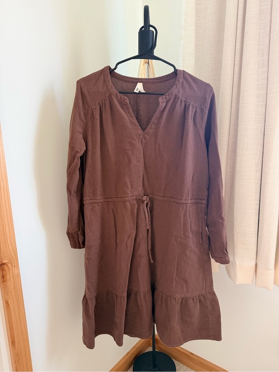 Pact Dresses & Skirts - Pact Brown V-Neck Tunic Top